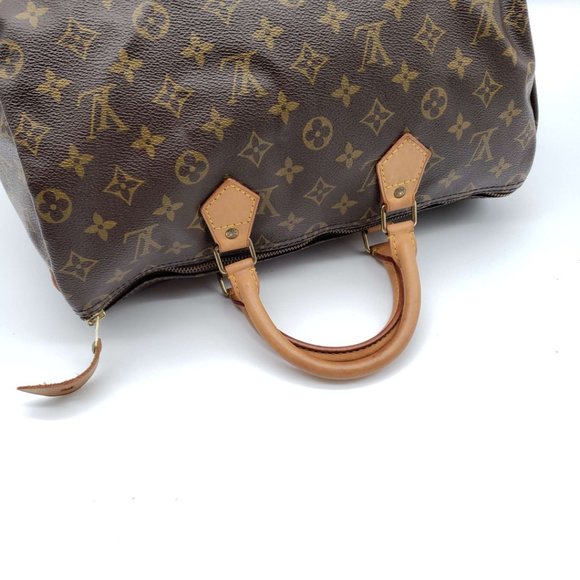Louis Vuitton Speedy 35 Monogram Hand Bag - Picture 5 of 12